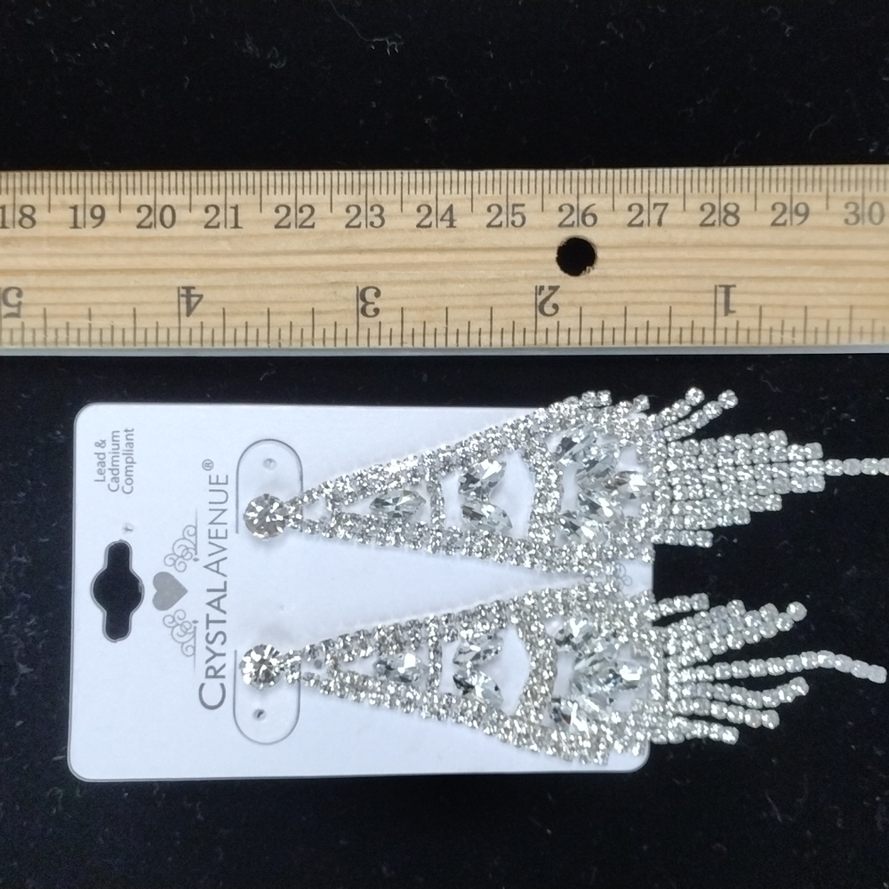 Rhinestone earrings